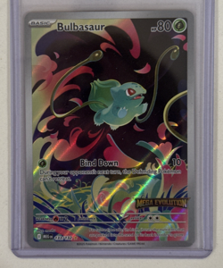 Pokemon Bulbasaur 133/132 English Mega Evolution Stamped Promo - Image 1