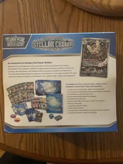 Pokemon Center TCG Stellar Crown Elite Trainer Box ETB Small Ding On Corner - Image 2