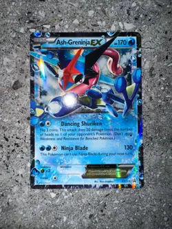 Pokemon TCG Ash-Greninja EX XY133 Black Star Promo Holo EXC-NM (Standard Size) - Image 3
