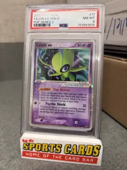 2005 Pokemon Pop Series 2 CELEBI EX-Holo PSA 8 Near Mint - Image 1