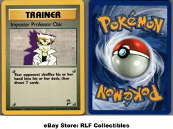 2000 Pokemon, Base Set 2, #102/130 Imposter Professor Oak, Rare (b) - Image 1