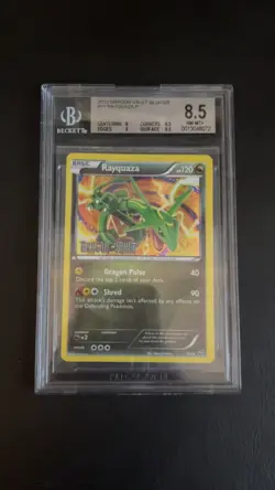 2012 Pokemon Dragon Vault 11/20 RAYQUAZA Stamped Blister Promo BGS 8.5 LOW POP - Image 1