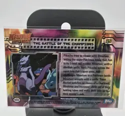 Holo #25 THE BATTLE OF THE CHAMPIONS Topps Pokemon Mewtwo Strikes Back - Image 2