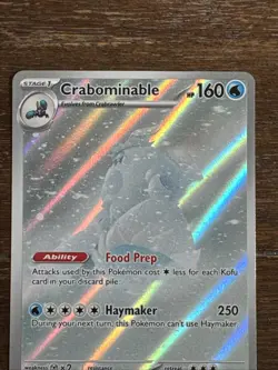 2024 Pokemon SCR EN #149/142 Crabominable Illustration Rare Mint - Image 3