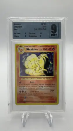 🔥2016 Pokemon XY Evolutions #15/108 Ninetails Holo graded PCG 9 - Image 1