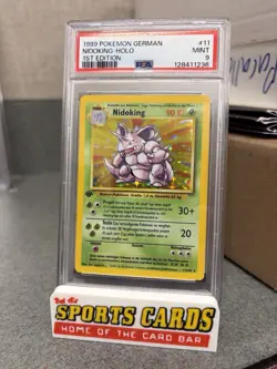 1999 Pokemon German Nidoking - Holo 1st First Edition PSA 9 MINT - 11/102 - Image 1