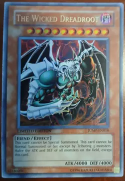 Yu-Gi-Oh! TCG The Wicked Dreadroot JUMP-EN018 Ultra Rare Shonen Jump Promo - Image 1