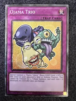 Yugioh Ojama Trio BLMM-EN010 Starlight Rare 1st Edition NM - Image 1
