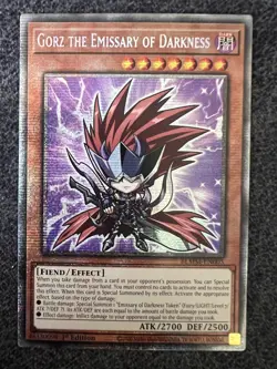 Yugioh Gorz The Emissary Of Darkness BLMM-EN005 Starlight Rare 1st Edition NM - Image 1