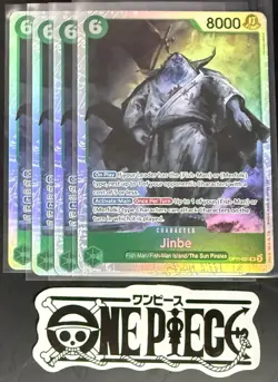 4x One Piece OP11-031 SR Jinbe - English - Foil - Playset - TCG - NM/M - Image 1