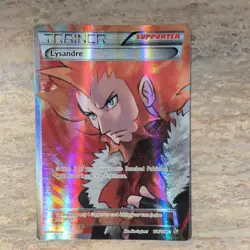 Pokemon Lysandre Trainer Full Art Holo 104/106 Flashfire Ultra Rare TCG Card - Image 1