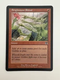 Brightstone Ritual MTG Magic the Gathering Card LP Lightly Played ONS - Image 1