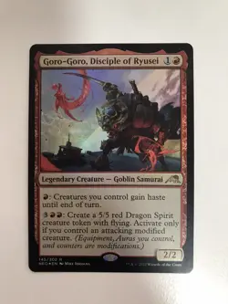 Goro-Goro Disciple of Ryusei Foil MTG Magic the Gathering Card NM Near Mint NEO - Image 1