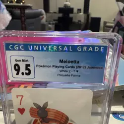 Meloetta Pokemon Playing Cards 2012 Japanese 9.5 CGC Gem Mint - Image 3