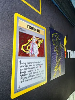 Pokemon Trainer Card Blaine 17/132 Gym Challenge Holo Rare 318💎NM ++💎 - Image 4