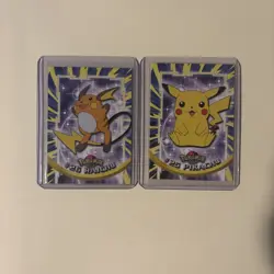 Pokemon Card - Pikachu, Raichu - Topps - 2 Card Set - Image 1