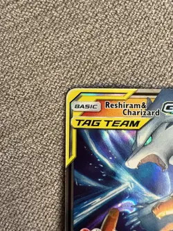 Pokemon TCG Reshiram & Charizard GX Holo Card 20/214 - Image 3