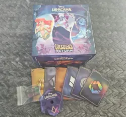 Disney Lorcana Trading Card Box with Game Pieces Ursula's Return Free Shipping - Image 1