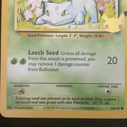 Bulbasaur 44/102 Celebrations 25th Anniversary JUMBO / OVERSIZE Pokemon TCG Card - Image 3