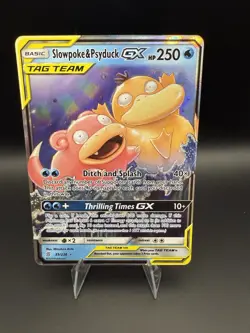 Pokemon TCG Slowpoke Psyduck GX Holo Card 35/236 Sm-Unified Minds - Image 1