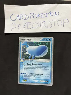 Pokemon Card Wailord Ex 100/100 ITALIANO SET TEMPESTA Di Sabbia-good! - Image 1