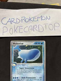 Pokemon Card Wailord Ex 100/100 ITALIANO SET TEMPESTA Di Sabbia-good! - Image 2