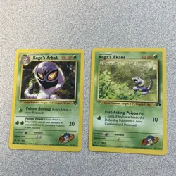 Pokemon TCG 2000 Gym Challenge: Koga’s Arbok 25/132 Rare Card LP + Koga's Ekans - Image 5