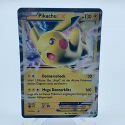 Pokemon TCG Karte - Pikachu EX - XY174 - Promo Black Star - Deutsch NM XY - Image 1