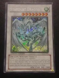 Yu-Gi-Oh! SECRET RARE HOLO CARD STARDUST DRAGON CT05-EN001 LP - Image 1