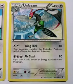 Pidove 123 Tranquill 124/149 Unfezant 125/149 Boundaries Crossed 3 Pokemon Card - Image 4