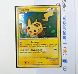 Pikachu Heart Gold Soul Silver HOLO BLACK STAR PROMO card HGSS03 Pokemon 2010 - Image 1
