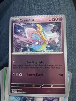 Pokemon TCG Cresselia (Reverse Holo) Crimped Error Card Phantasmal Flames - Image 1