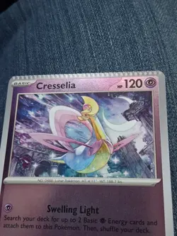 Pokemon TCG Cresselia (Reverse Holo) Crimped Error Card Phantasmal Flames - Image 4