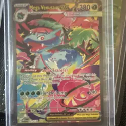 Pokemon Mega Venusaur EX 177/132 Me01 Full Art Holo 380 HP Special Rare Card - Image 1