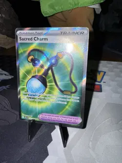 Sacred Charm 122/094 NM Full Art Holo 2025 TCG Pokemon Card Phantasmal Flames - Image 2