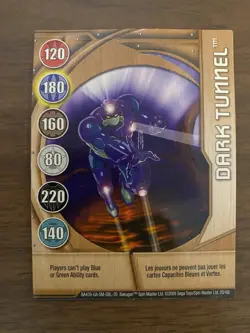 Bakugan DARK TUNNEL Metal Gate Card COPPER 2008 BA459-GA-SM-GBL-20 20/48i - Image 1