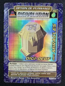 Digi-Egg Of Miracles JD-179 Rare French Digimon Card Digi-battle Series Holo - Image 2