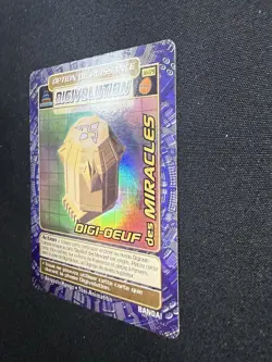 Digi-Egg Of Miracles JD-179 Rare French Digimon Card Digi-battle Series Holo - Image 4