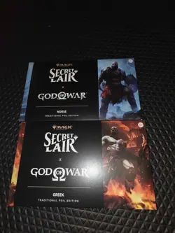 1x - NEW** - MTG x Playstation Secret Lair x God of War: Greek & Norse Set Foil - Image 1