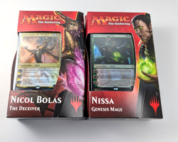 2 New Planeswalker Decks Hour of Devastation Nicol Bolas the Deceiver MTG Magic - Image 1
