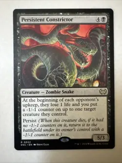 Persistent Constrictor 22 NM Duskmourn: House of Horror Commander MTG - Image 1