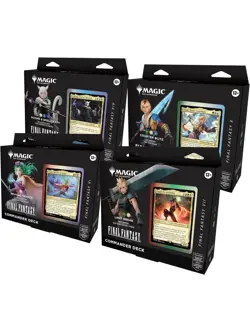 MTG FINAL FANTASY Sealed Commander Deck Display (Set of All 4 Decks) Sealed - Image 1