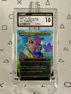 Command Tower Confetti Foil - CGC 10 Gem Mint Secret Lair Bonus MTG Magic - Image 1