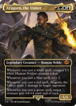 Aragorn, the Uniter Borderless The Lord of the Rings NM MTG - Image 1