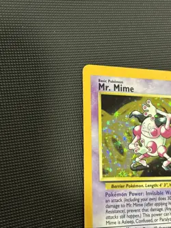 Pokemon TCG Mr. Mime Jungle 6/64 Holo Unlimited Holo Rare NM - Image 5