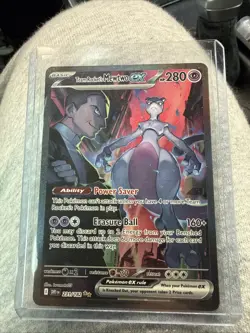Pokemon TCG Team Rockets Mewtwo EX Special Illustration Destined Rivals 231/ 182 - Image 1