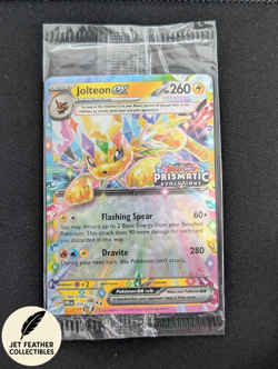 Jolteon ex 030/131 Pokemon Prismatic Evolutions Stamp Surprise Box Promo Sealed - Image 1