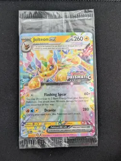 Jolteon ex 030/131 Pokemon Prismatic Evolutions Stamp Surprise Box Promo Sealed - Image 2