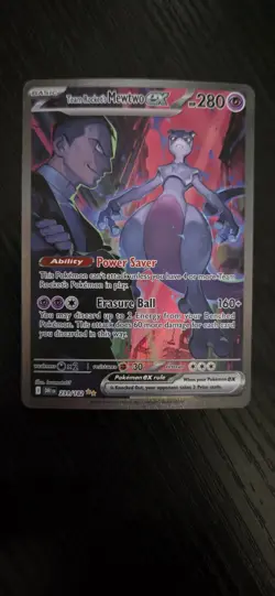 Pokemon Team Rocket’s Mewtwo EX 231/182-Destined Rivals-Holo-Near Mint-Raw - Image 2