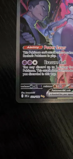 Pokemon Team Rocket’s Mewtwo EX 231/182-Destined Rivals-Holo-Near Mint-Raw - Image 3